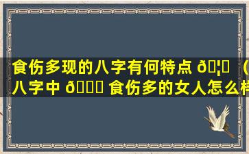 食伤多现的八字有何特点 🦋 （八字中 🍀 食伤多的女人怎么样）